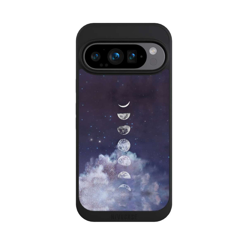 Pixel 9 Pro NIVOpure Mondphasen auf dem Mond