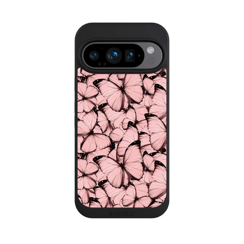 Pixel 9 Pro NIVOpure Rosa Schmetterling-Muster
