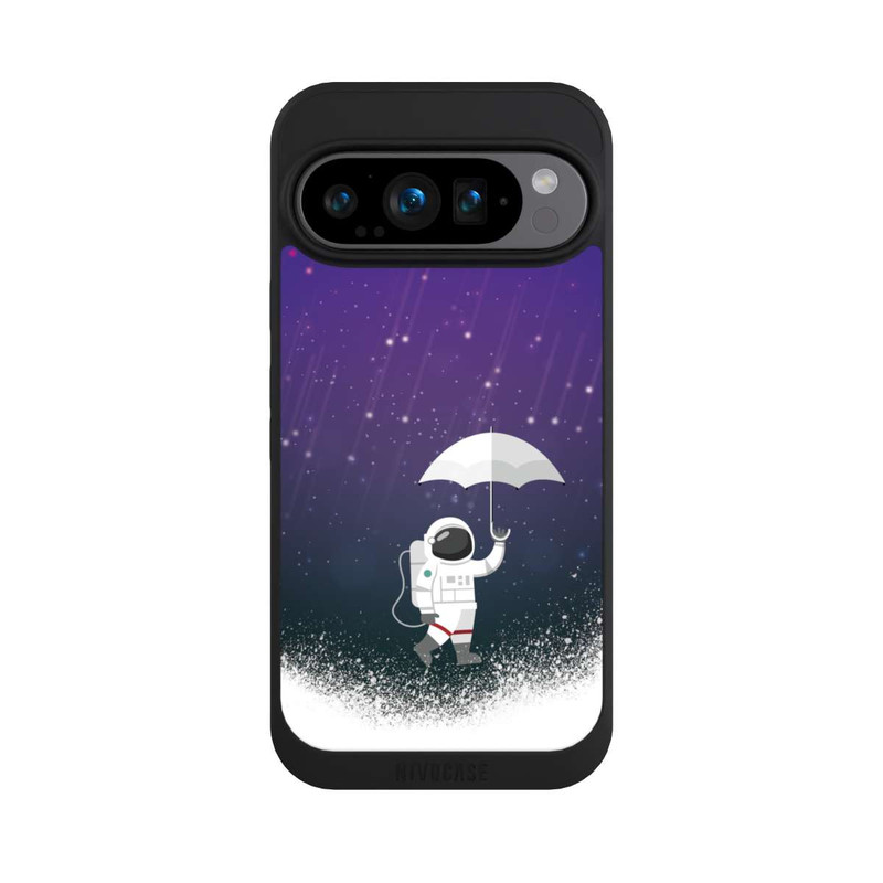 Pixel 9 Pro NIVOpure Astronaut im Asteroidenregen