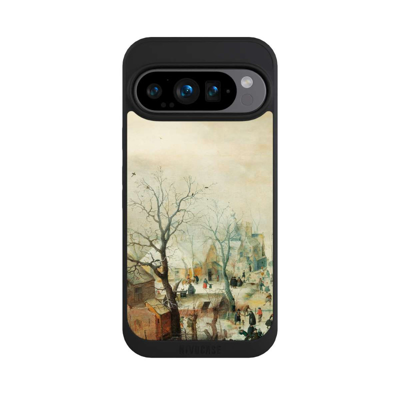 Pixel 9 Pro NIVOpure Winterlandschaft mit Schlittschuhläufern - Hendrick Avercamp
