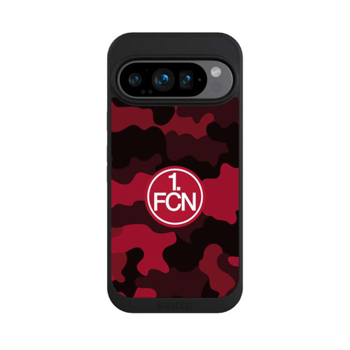 Google Pixel 9 Pro NIVOpure FCN Logo Weiß in Roter Tarnung