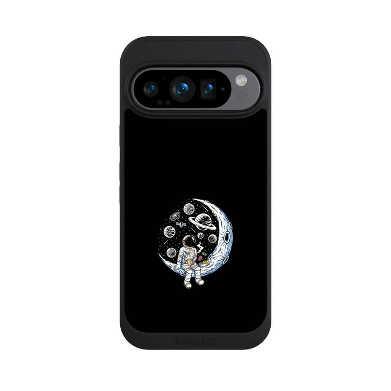 Pixel 9 Pro NIVOpure Astronaut Drinking Coffee