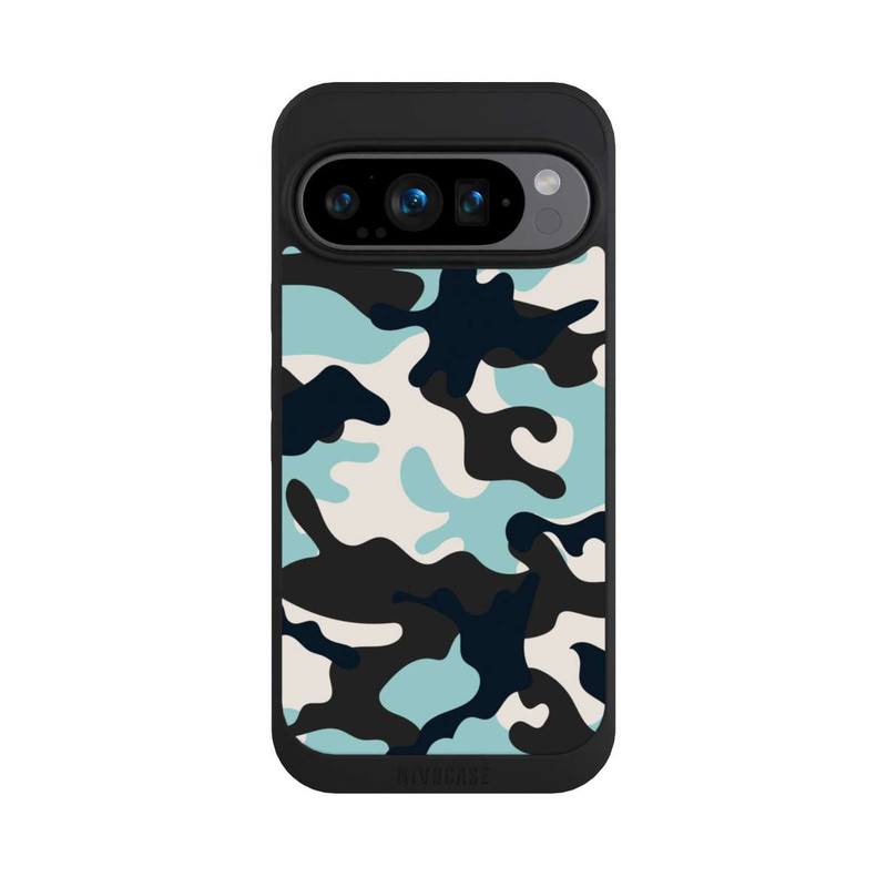 Pixel 9 Pro NIVOpure Blaues Camouflage