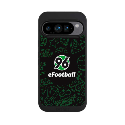 Google Pixel 9 Pro NIVOpure Hannover 96 Football Pattern Design Black