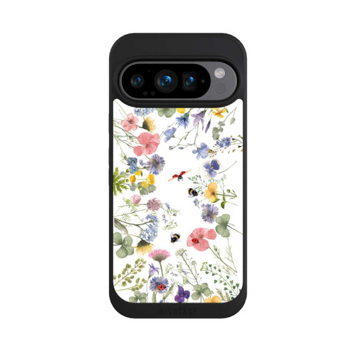 Google Pixel 9 Pro NIVOpure Bunte Frühlingsblumen und Bienen
