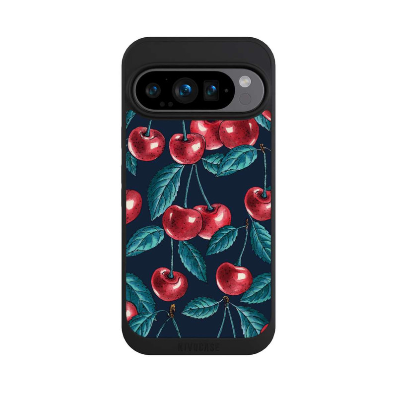 Pixel 9 Pro NIVOpure Kirschen Dunkles Muster