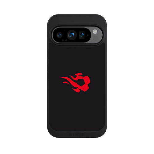 Google Pixel 9 Pro NIVOpure Belgian Red Flames Schwarz