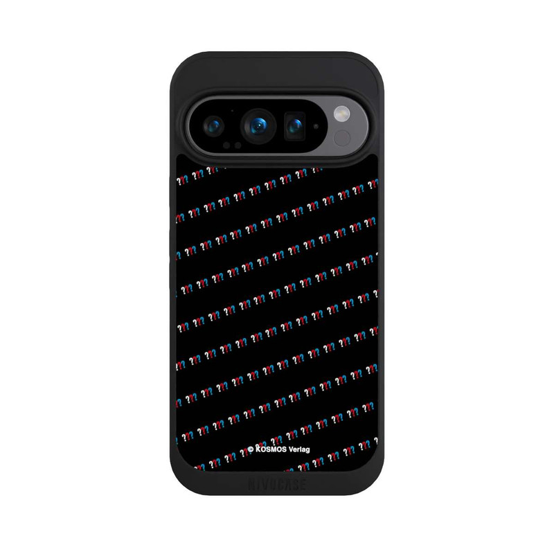 Pixel 9 Pro NIVOpure Drei Fragezeichen Muster Schräg