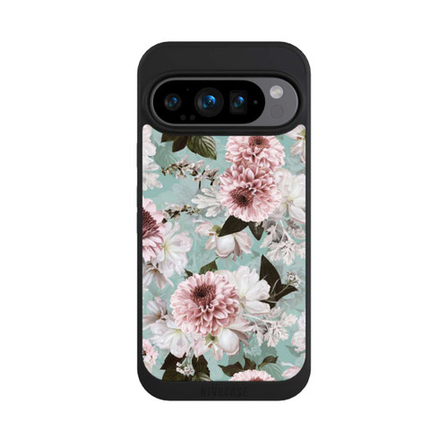 Google Pixel 9 Pro NIVOpure Flower Wallpaper Baroque Blue