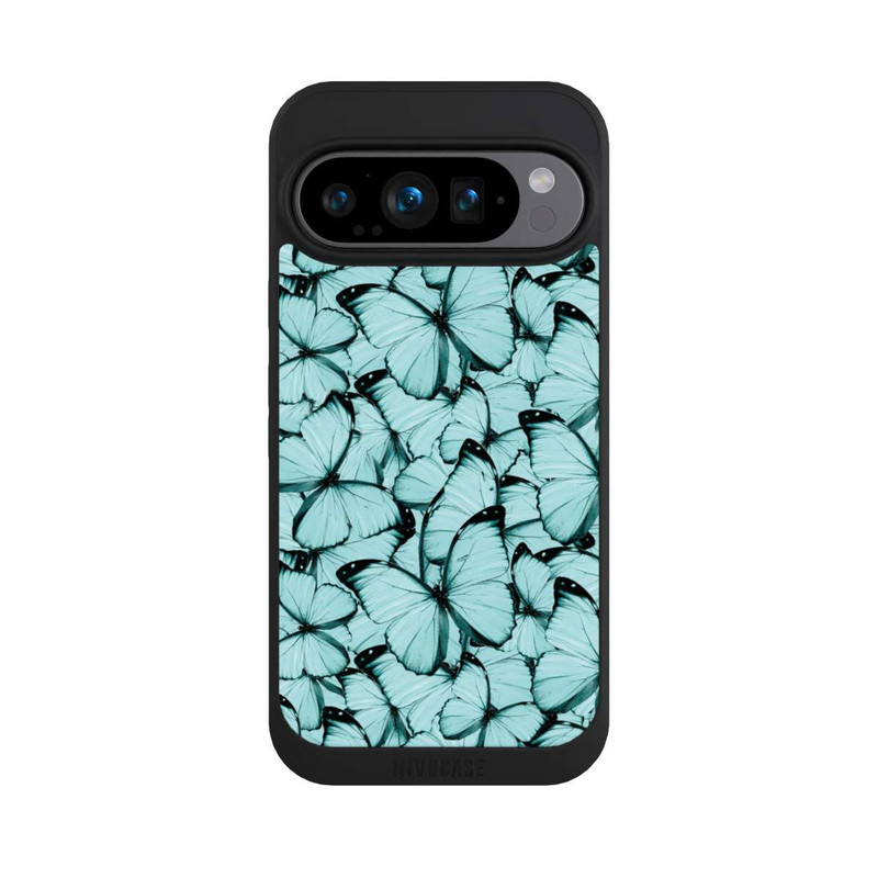 Pixel 9 Pro NIVOpure Teal Schmetterlinge