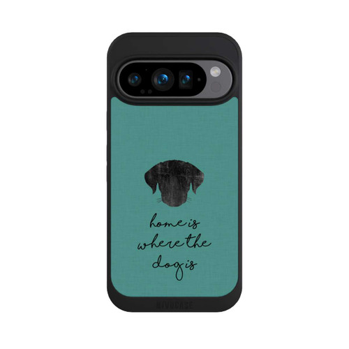 Google Pixel 9 Pro NIVOpure Home Is Where The Dog Is - Schwarz auf Türkis