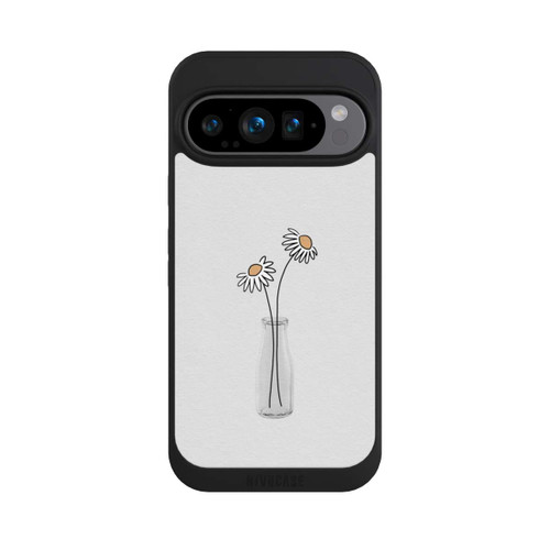 Google Pixel 9 Pro NIVOpure Stillleben mit weißen Gänseblümchen