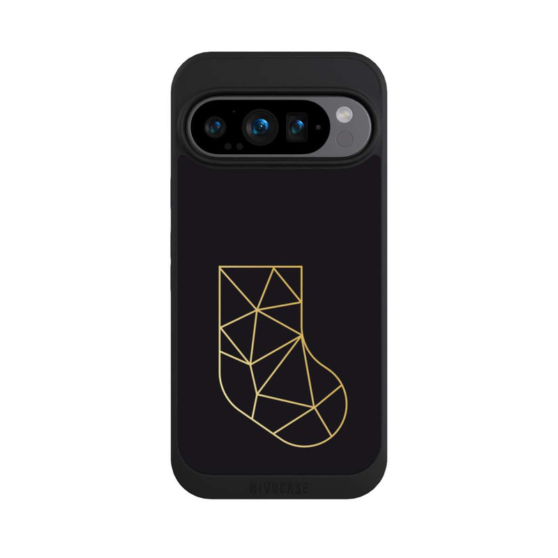 Pixel 9 Pro NIVOpure goldene polygonale Socke