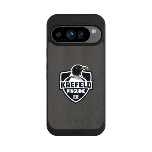 Google Pixel 9 Pro NIVOpure Krefeld Pinguine Logo Schwarz und Weiß