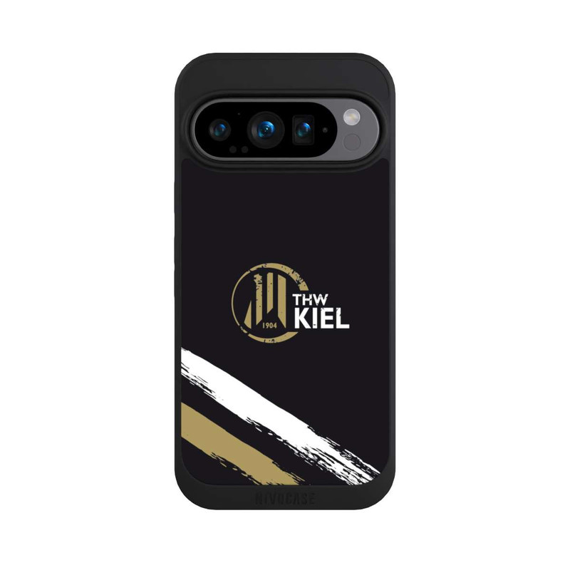 Pixel 9 Pro NIVOpure THW Kiel Logo und Streifen Gold