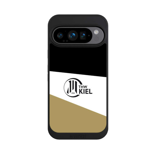 Google Pixel 9 Pro NIVOpure THW Kiel Streifen Schwarz Weiss Gold