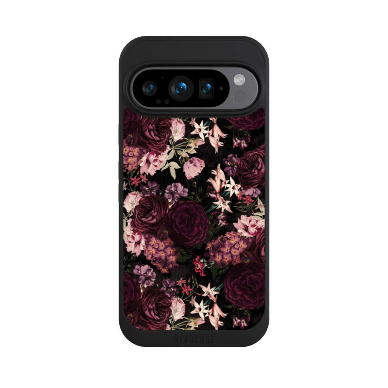 Pixel 9 Pro NIVOpure Blumentapete dunkelviolett