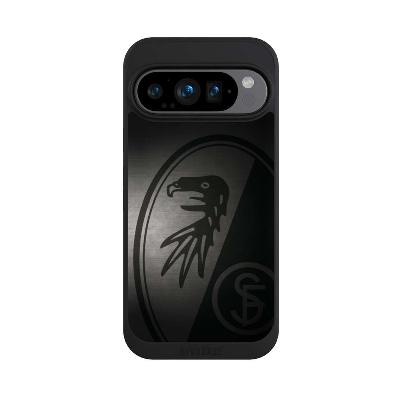 Pixel 9 Pro NIVOpure SC Freiburg Dot Metall Hintergrund