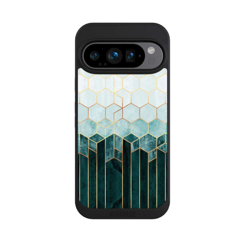 Google Pixel 9 Pro NIVOpure Blaugrüne Sechsecke