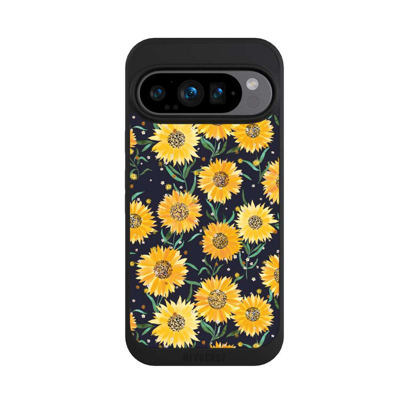 Pixel 9 Pro NIVOpure Sonnenblumen schwarz
