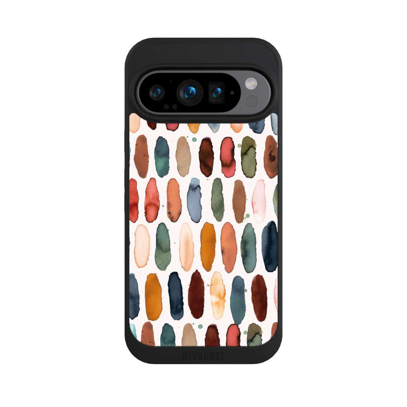 Pixel 9 Pro NIVOpure Aquarellstriche aus mineralischem Terrakotta