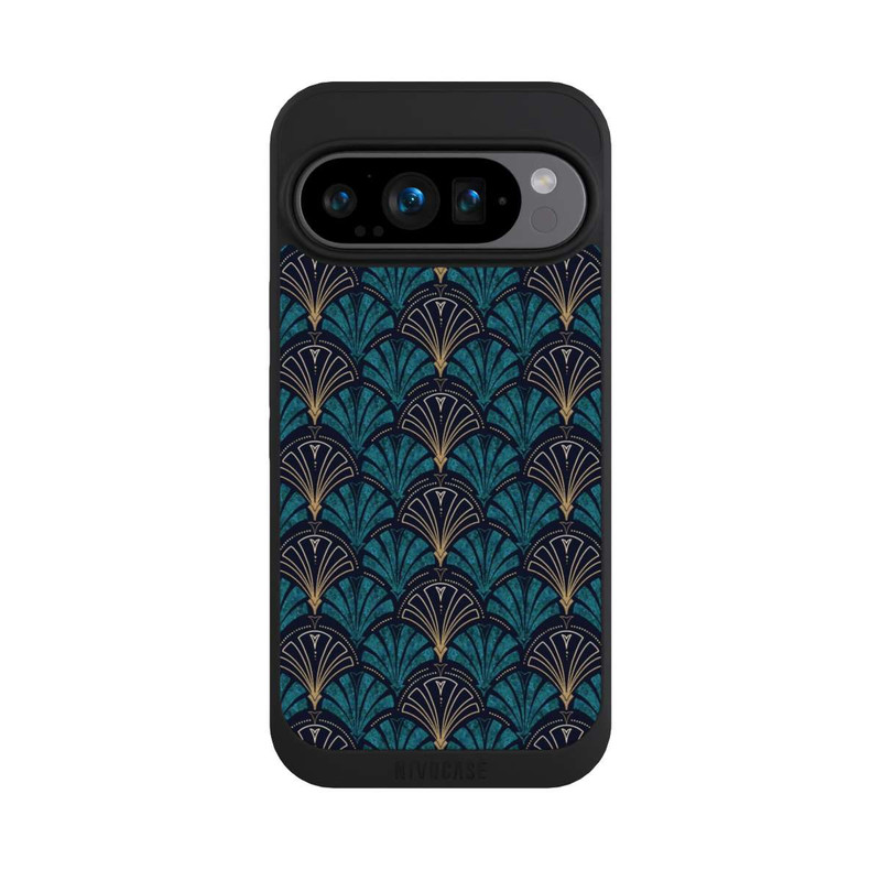 Pixel 9 Pro NIVOpure Art Deco Aquamarin Gold