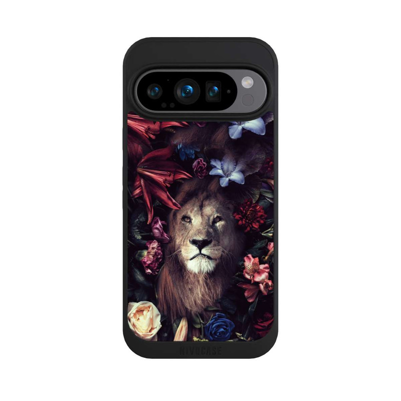 Pixel 9 Pro NIVOpure Löwe Blumenrahmen