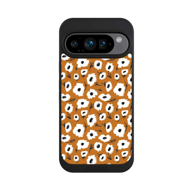 Pixel 9 Pro NIVOpure Blumenmuster Ocker