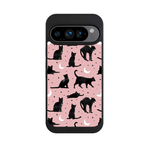 Google Pixel 9 Pro NIVOpure Cats And Moon On Pink