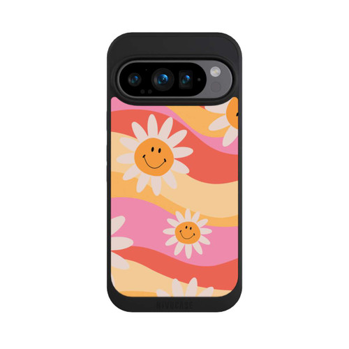 Google Pixel 9 Pro NIVOpure Retro Smiles Orange Colorful