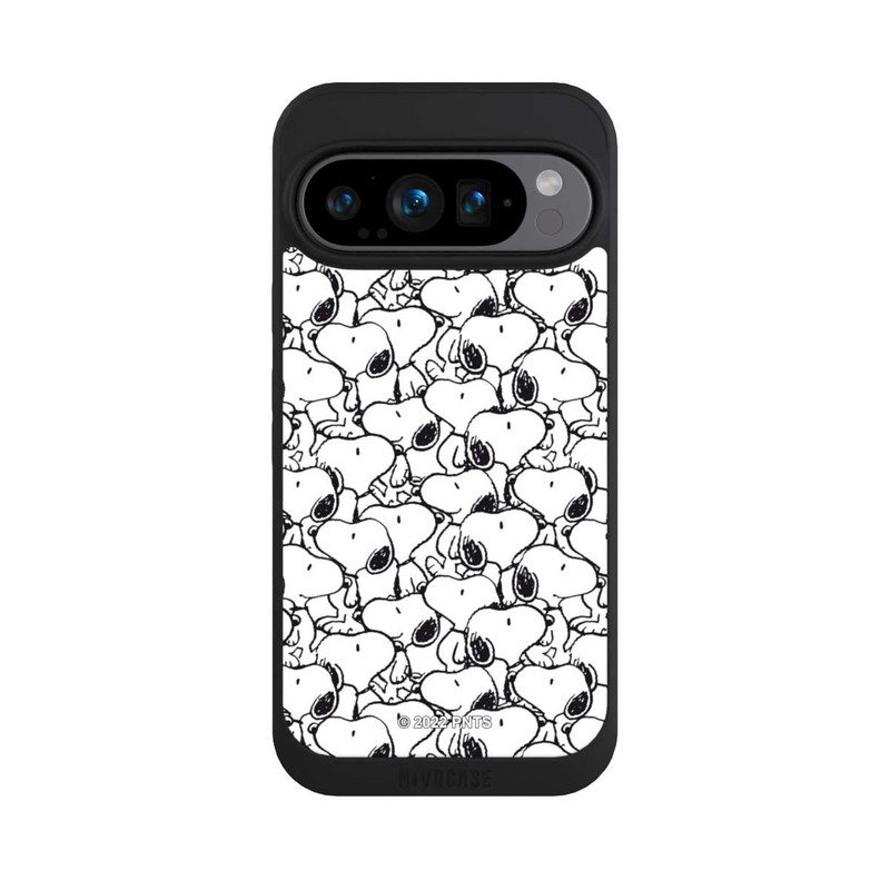 Pixel 9 Pro NIVOpure Snoopy Muster Schwarz und Weiß