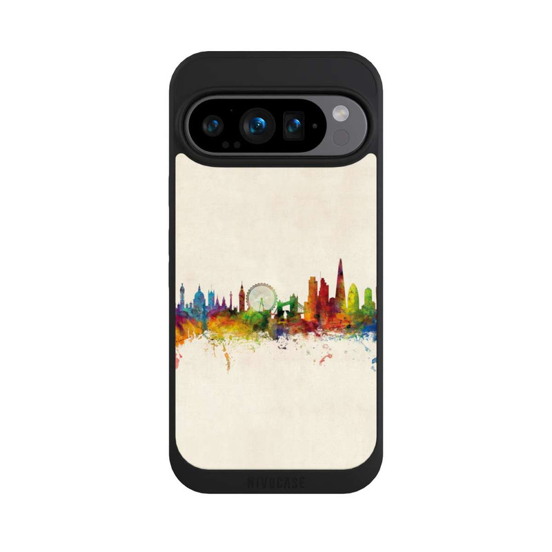 Pixel 9 Pro NIVOpure London Skyline Vintage Hintergrund