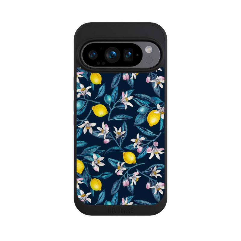 Pixel 9 Pro NIVOpure Zitronen und Blüten dunkel