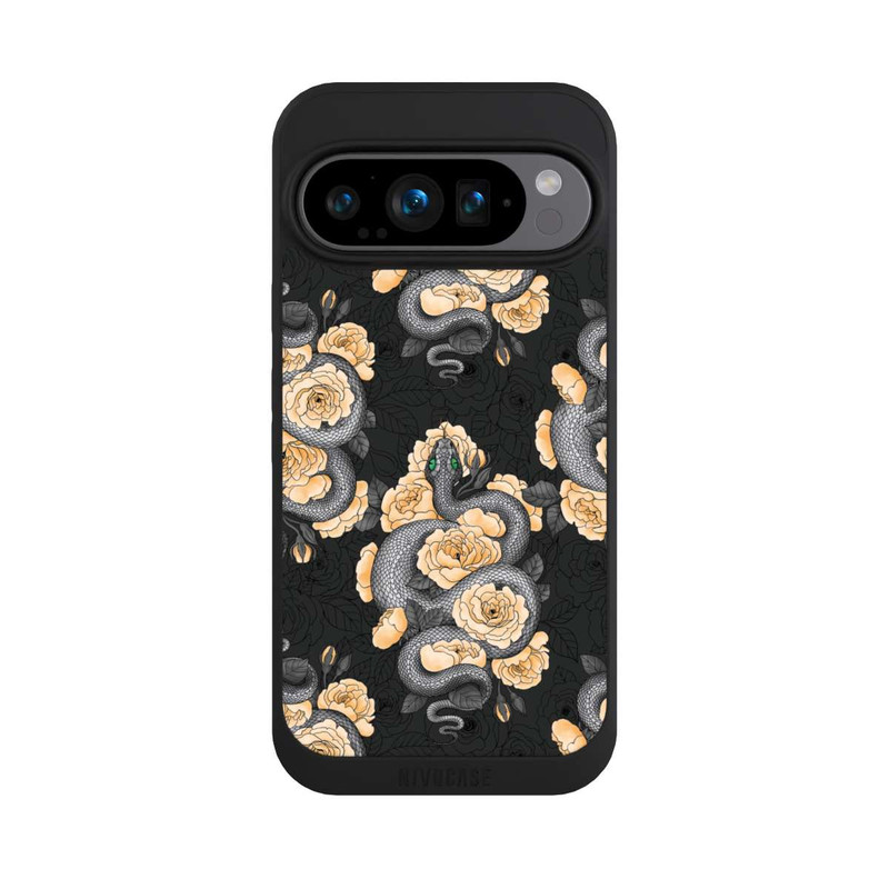 Pixel 9 Pro NIVOpure Schlange und gelbe Blume
