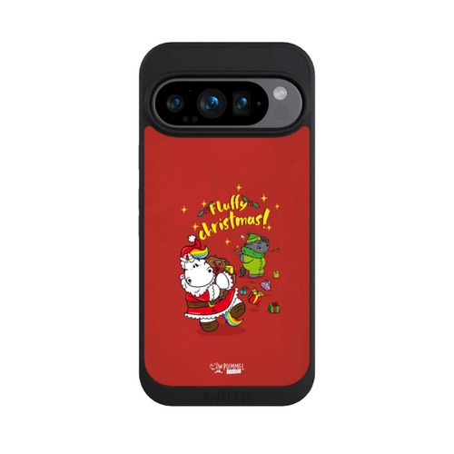 Google Pixel 9 Pro NIVOpure Pummeleinhorn Fluffy Christmas Rot