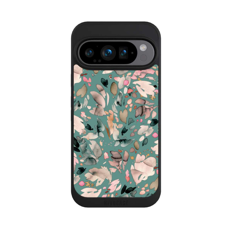 Pixel 9 Pro NIVOpure Abstrakte Blumenblätter grün