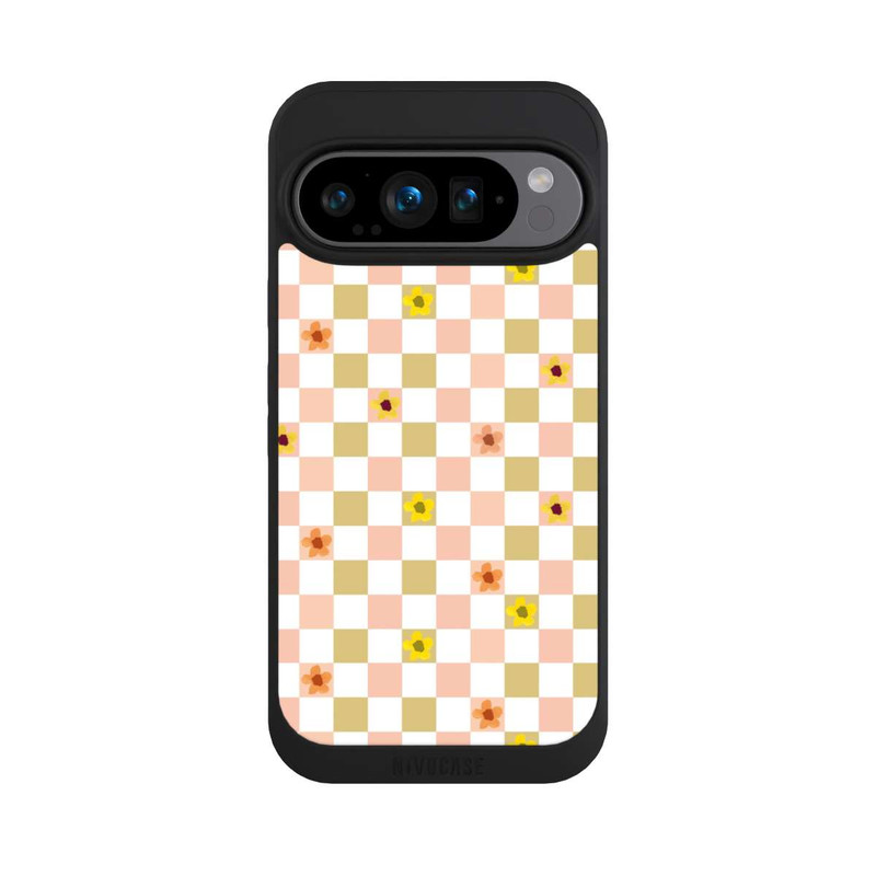 Pixel 9 Pro NIVOpure Kariert nostalgische Pastellblumen