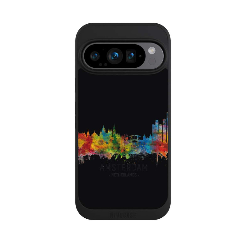 Pixel 9 Pro NIVOpure Amsterdam Niederlande Skyline Schwarz