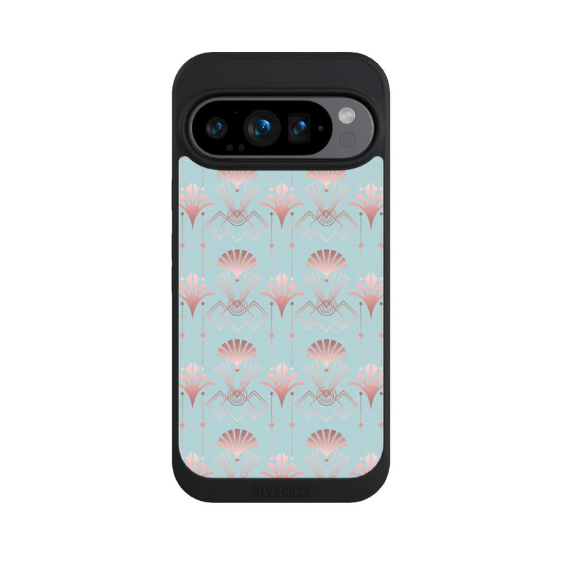 Pixel 9 Pro NIVOpure Art Deco Rose Gold Elegance Blue