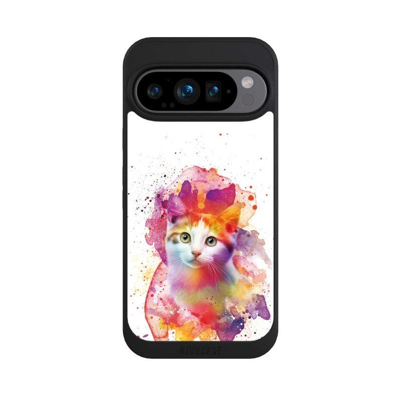 Pixel 9 Pro NIVOpure Happy Kitty Weiß