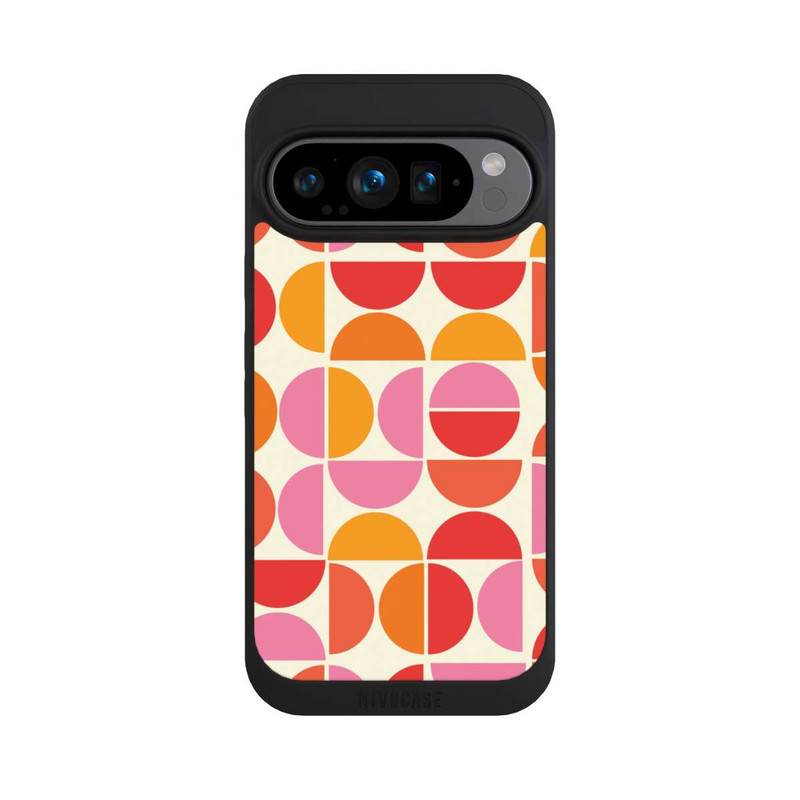 Pixel 9 Pro NIVOpure Retro Trend Muster Orange