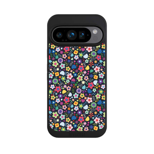 Google Pixel 9 Pro NIVOpure Psychedelic Flowers Multi Black