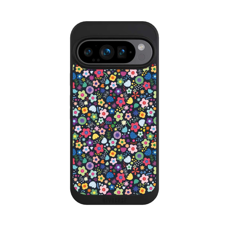 Pixel 9 Pro NIVOpure Psychedelic Flowers Multi Black