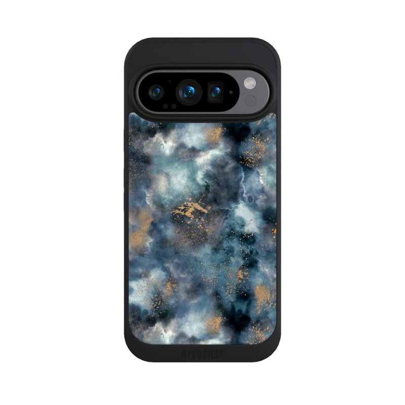 Pixel 9 Pro NIVOpure Smoky Marble Watercolor Navy