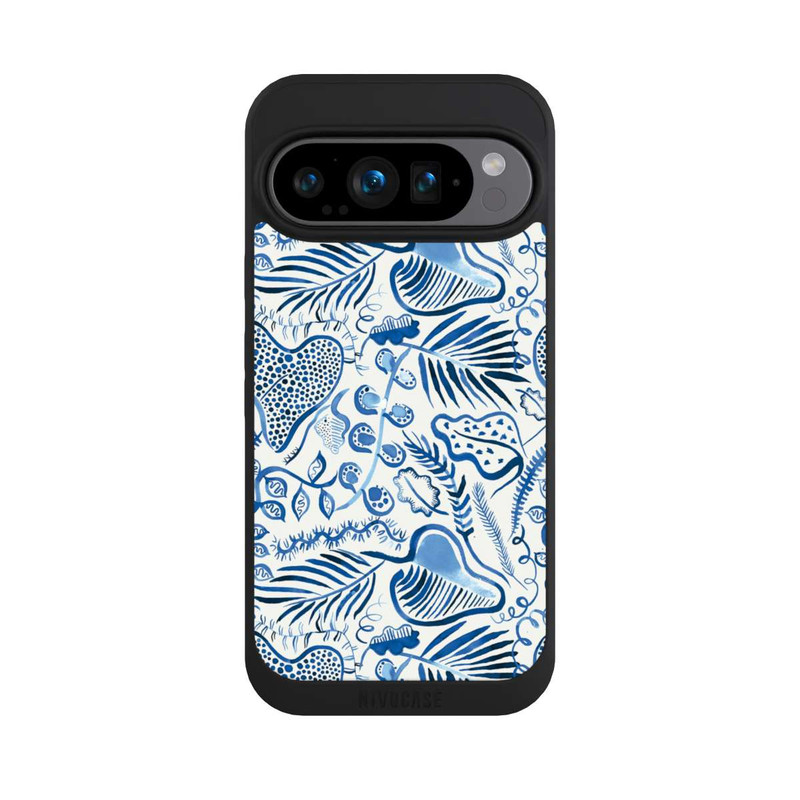 Pixel 9 Pro NIVOpure Tropical Forest Leaves Blue