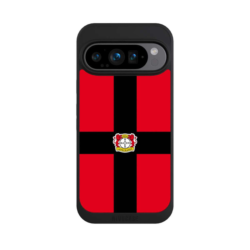 Pixel 9 Pro NIVOpure Bayer 04 Leverkusen Schwarzes Kreuz auf Rot