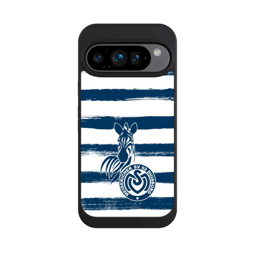 Google Pixel 9 Pro NIVOpure MSV Duisburg Blau Weiß Gestreift