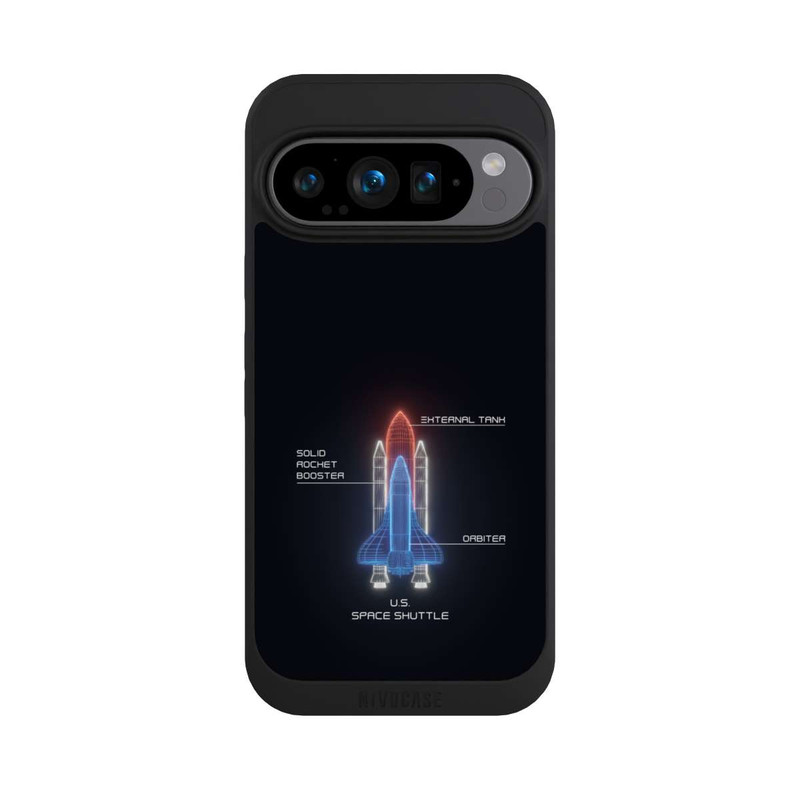 Pixel 9 Pro NIVOpure Space Shuttle Drahtmodell