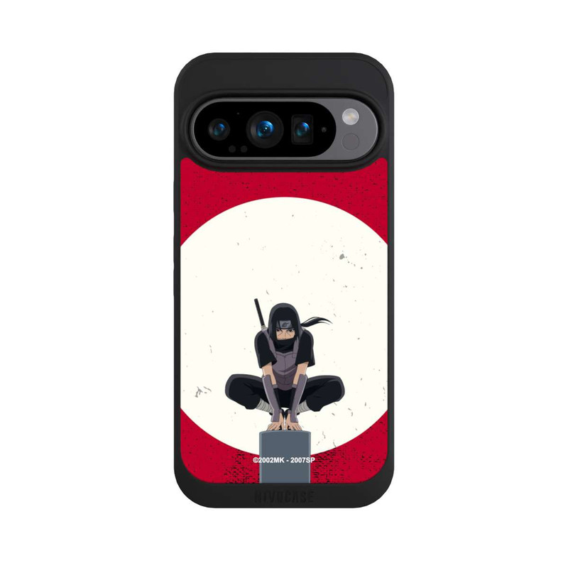 Pixel 9 Pro NIVOpure Itachi Uchiha Symbol Roter Hintergrund