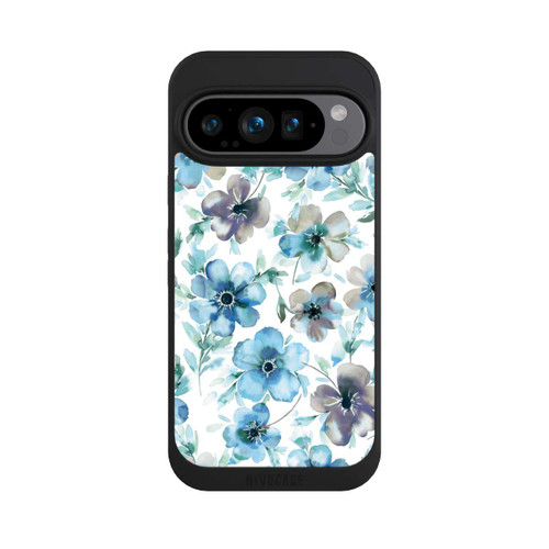 Google Pixel 9 Pro NIVOpure Blaues Blumenmuster Trendy